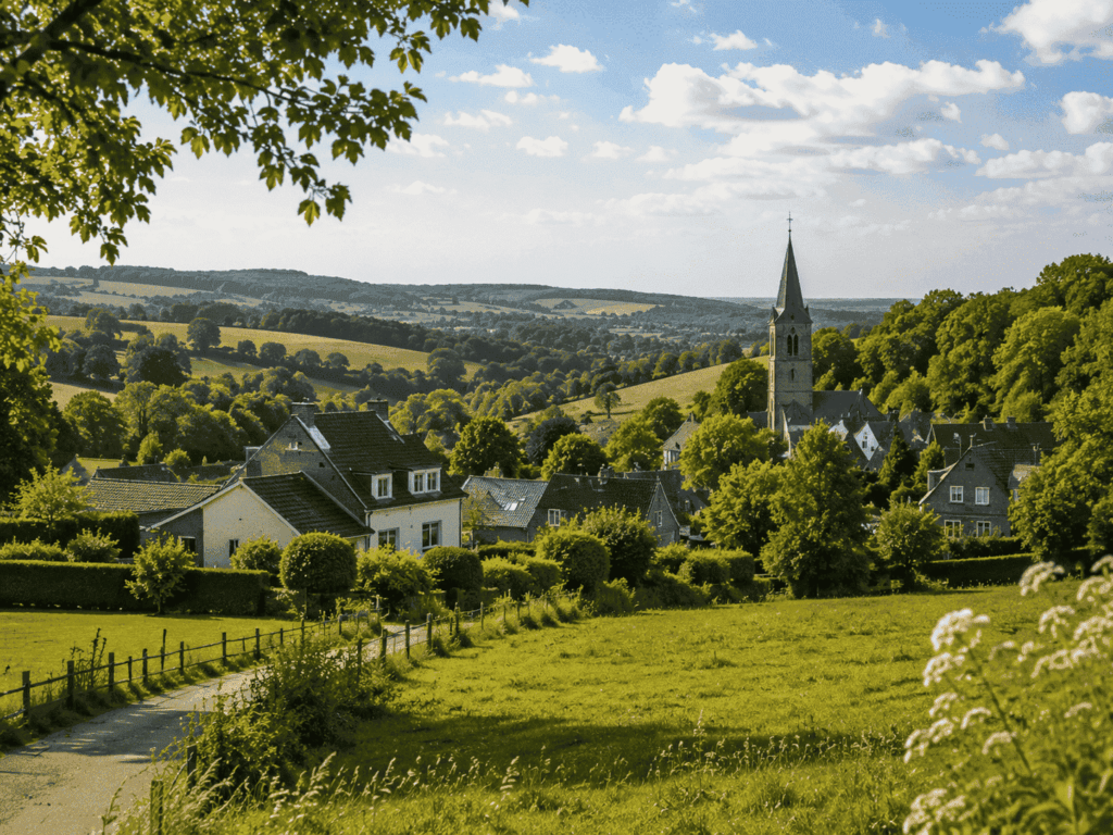Een dorpje in de Limburgse heuvels